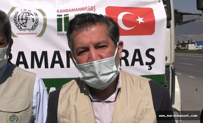 Kahramanmaraş'tan Suriye’ye 10 tır su gönderildi