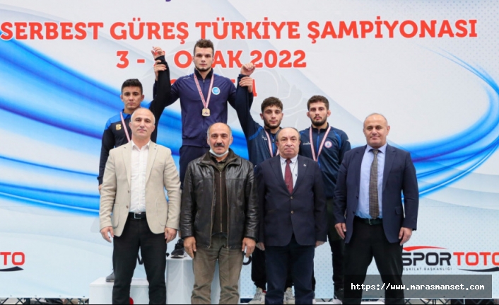 Kahramanmaraşlı güreşçi Türkiye şampiyonu oldu