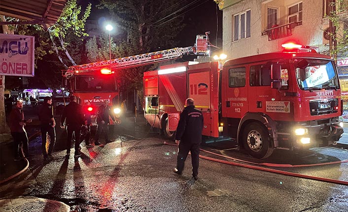 Kahramanmaraş'ta depo yangını söndürüldü