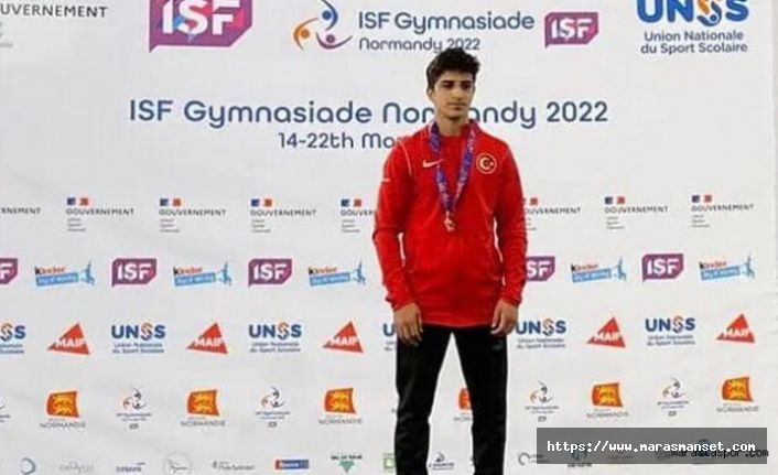 Kahramanmaraş Spor Lisesi öğrencisi Şahin Acar, Dünya Şampiyonu oldu