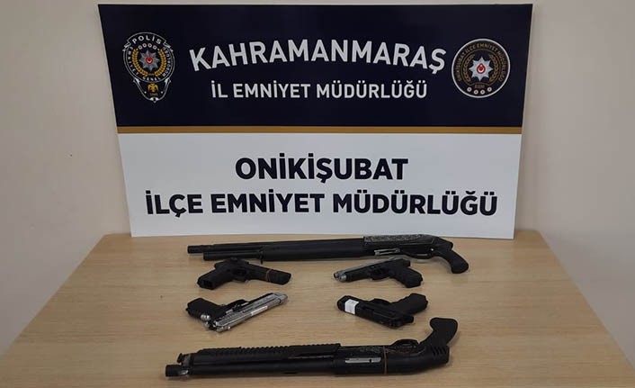 Kahramanmaraş'ta denetimlerde 14 silah ele geçirildi